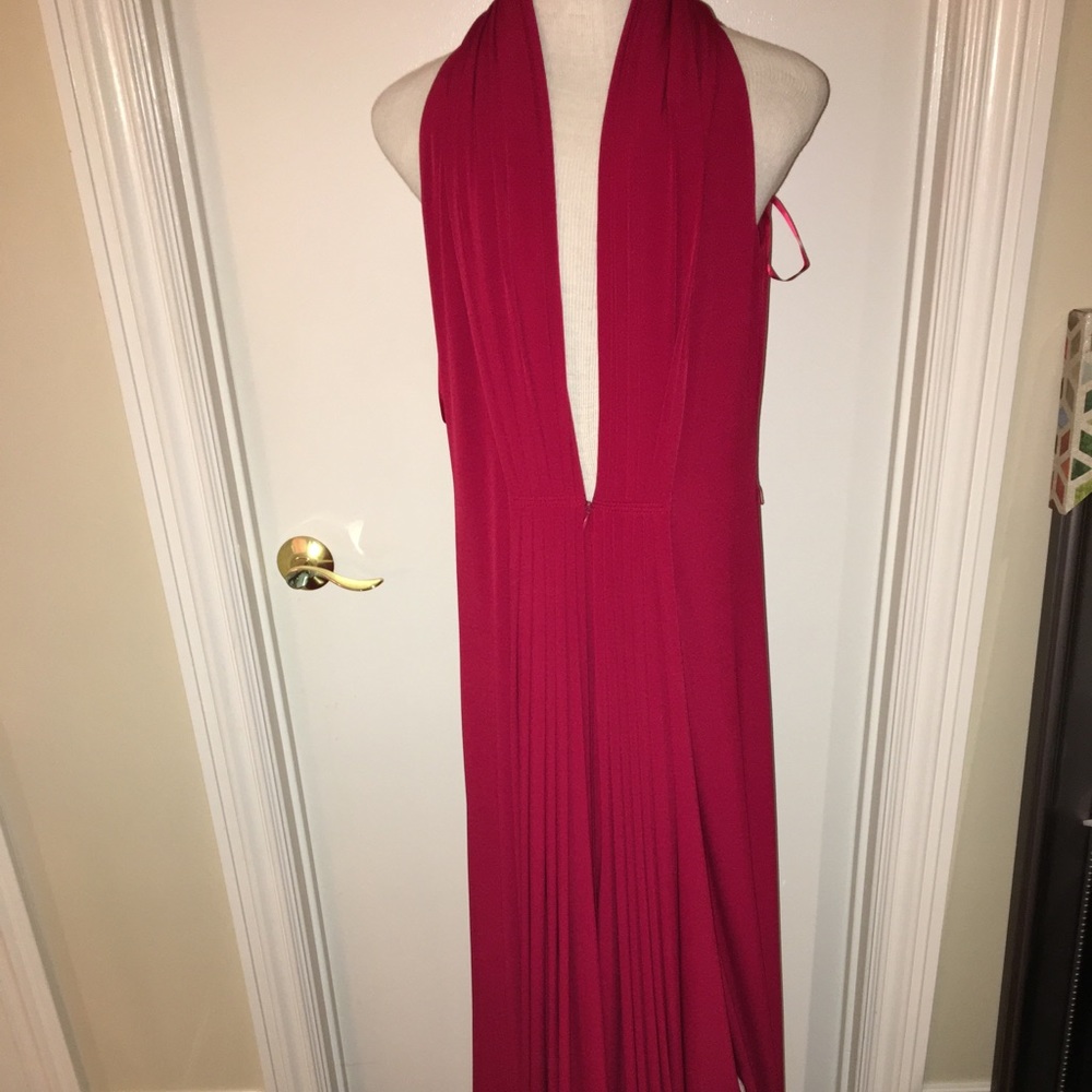 New Calvin Klein red gown dress long size 6